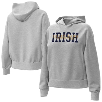 Women's Under Armour Heather Gray Notre Dame Fighting Irish Icon Fleece Hoodie