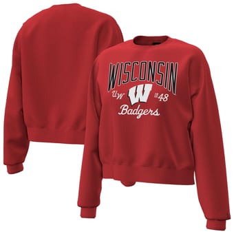 Women's Under Armour Red Wisconsin Badgers Icon Fleece Sweatshirt