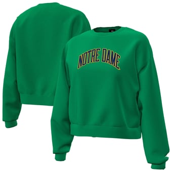 Women's Under Armour Green Notre Dame Fighting Irish Icon Fleece Sweatshirt