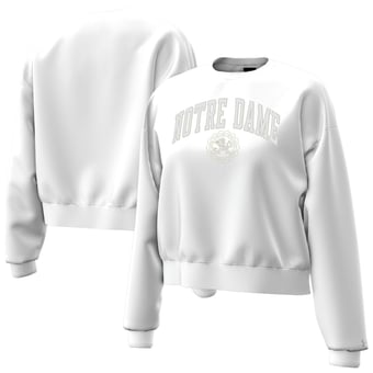 Women's Under Armour White Notre Dame Fighting Irish Icon Fleece Sweatshirt