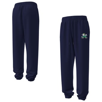 Women's Under Armour  Navy Notre Dame Fighting Irish Icon Fleece Puddle Pants