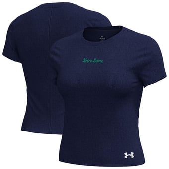 Women's Under Armour  Navy Notre Dame Fighting Irish Mercer T-Shirt