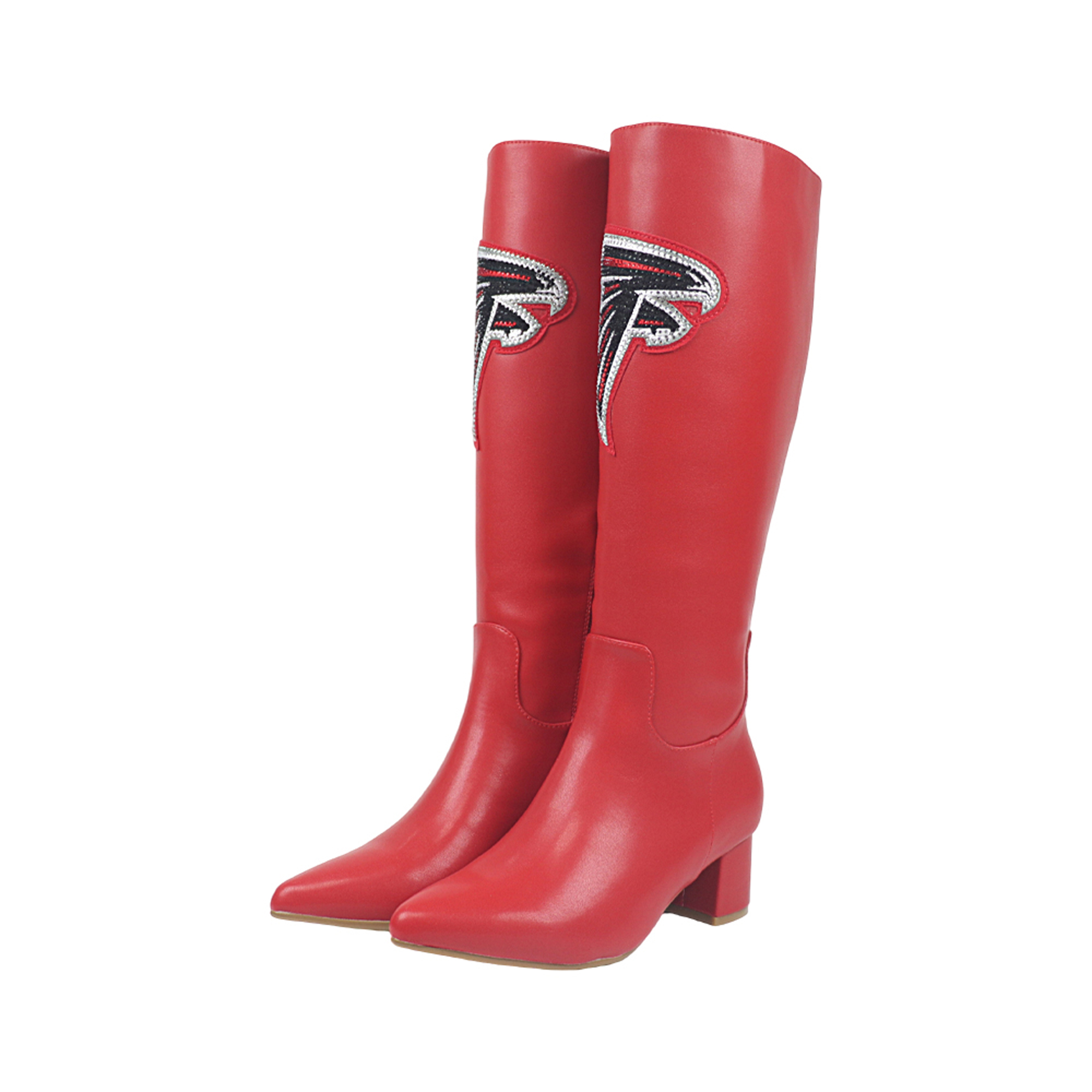 Women's FABGATING by Cuce  Red Atlanta Falcons Vegan Leather Classic Team Boots