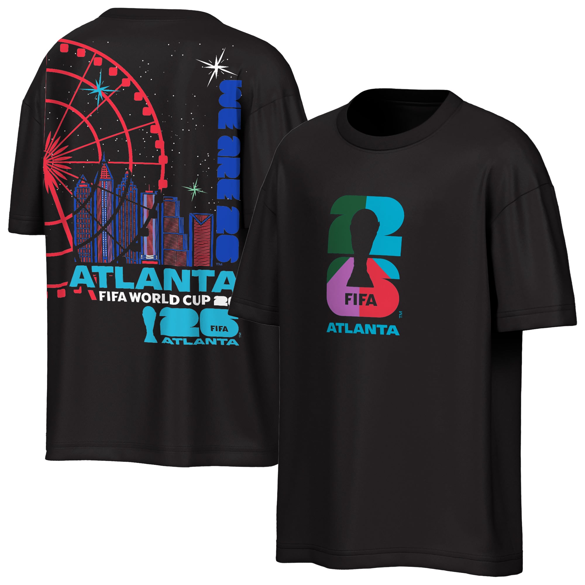Men's Outerstuff Black FIFA World Cup 2026 Atlanta Reflections T-Shirt