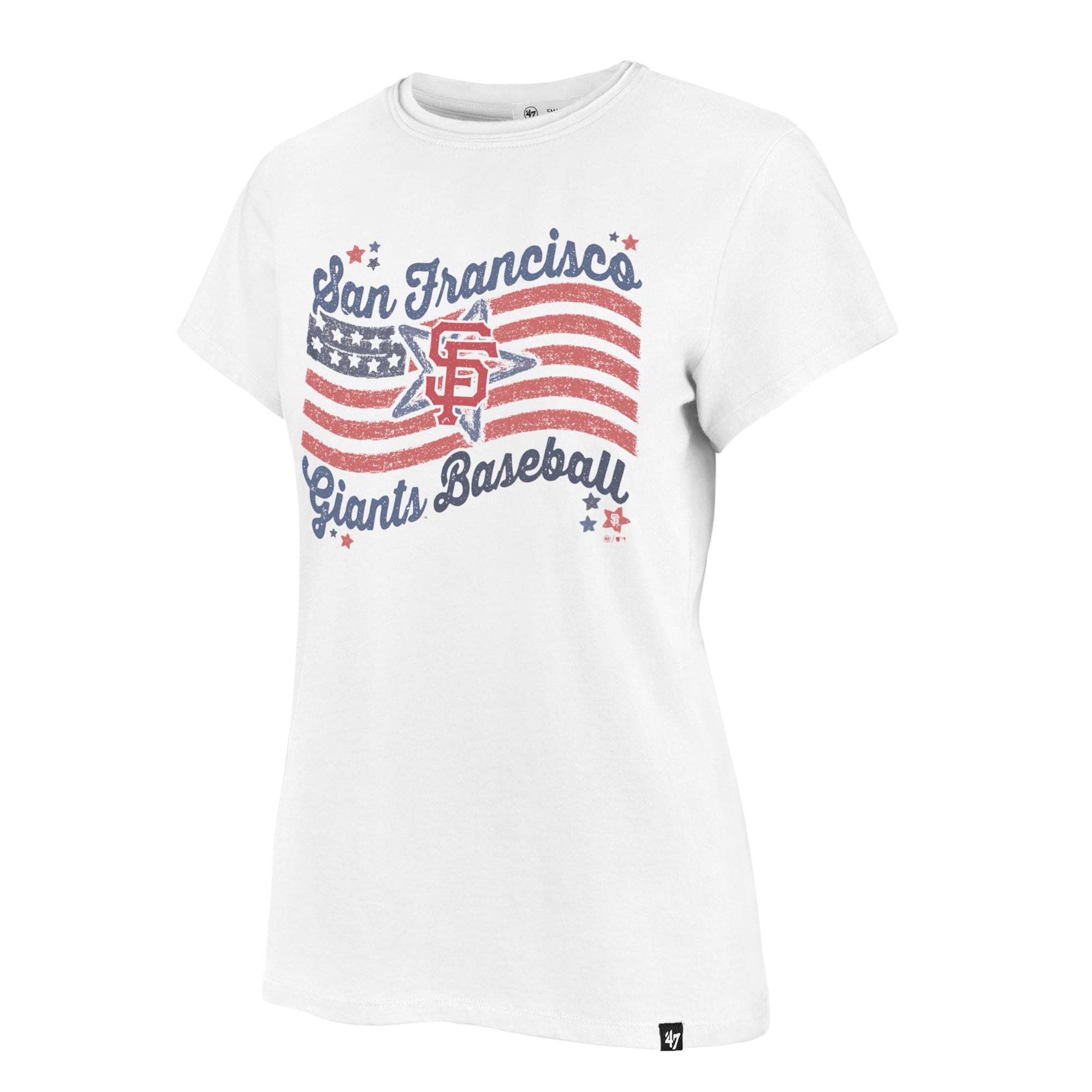 Women's '47  White San Francisco Giants Americana Regional Frankie T-Shirt