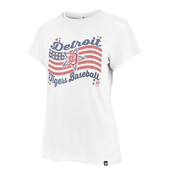 Women's '47  White Detroit Tigers Americana Regional Frankie T-Shirt