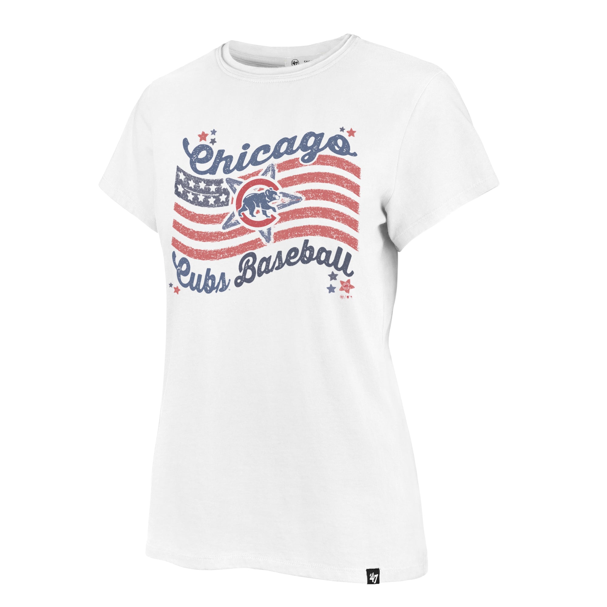 Women's '47  White Chicago Cubs Americana Regional Frankie T-Shirt