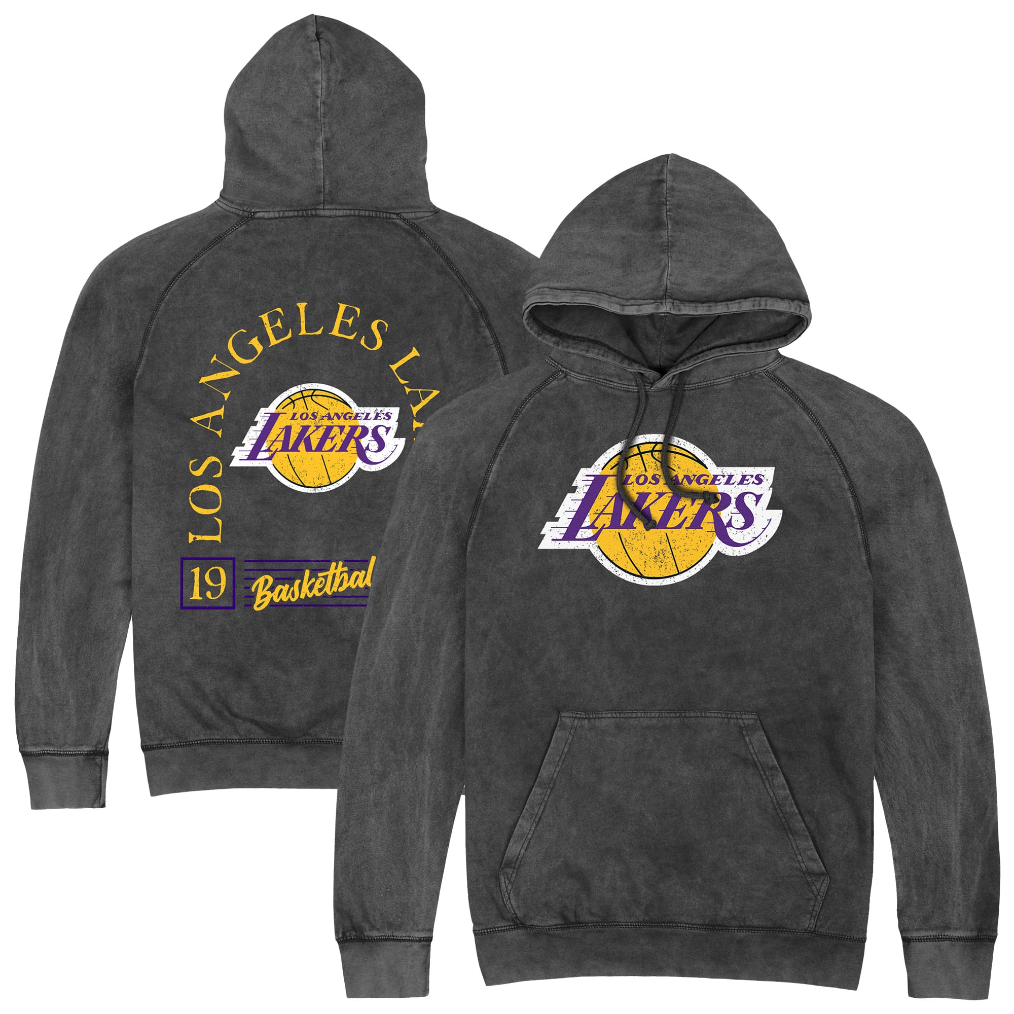 Unisex Stadium Essentials  Black Los Angeles Lakers Laylow Vintage Hoodie