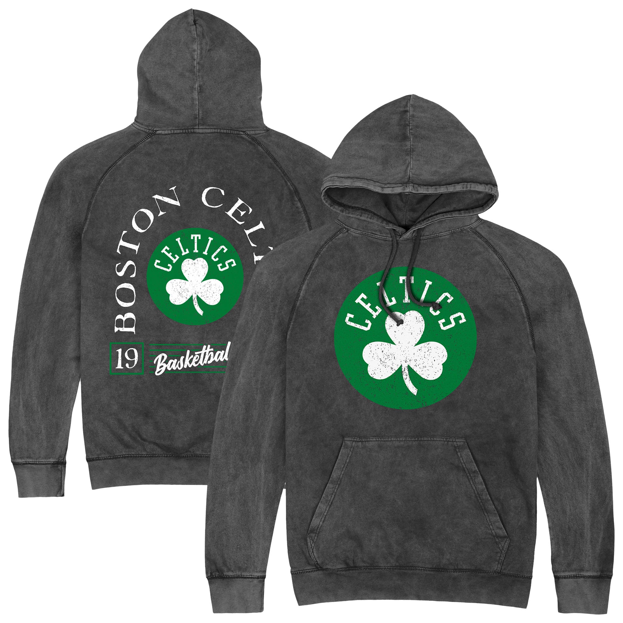 Unisex Stadium Essentials  Black Boston Celtics Laylow Vintage Hoodie