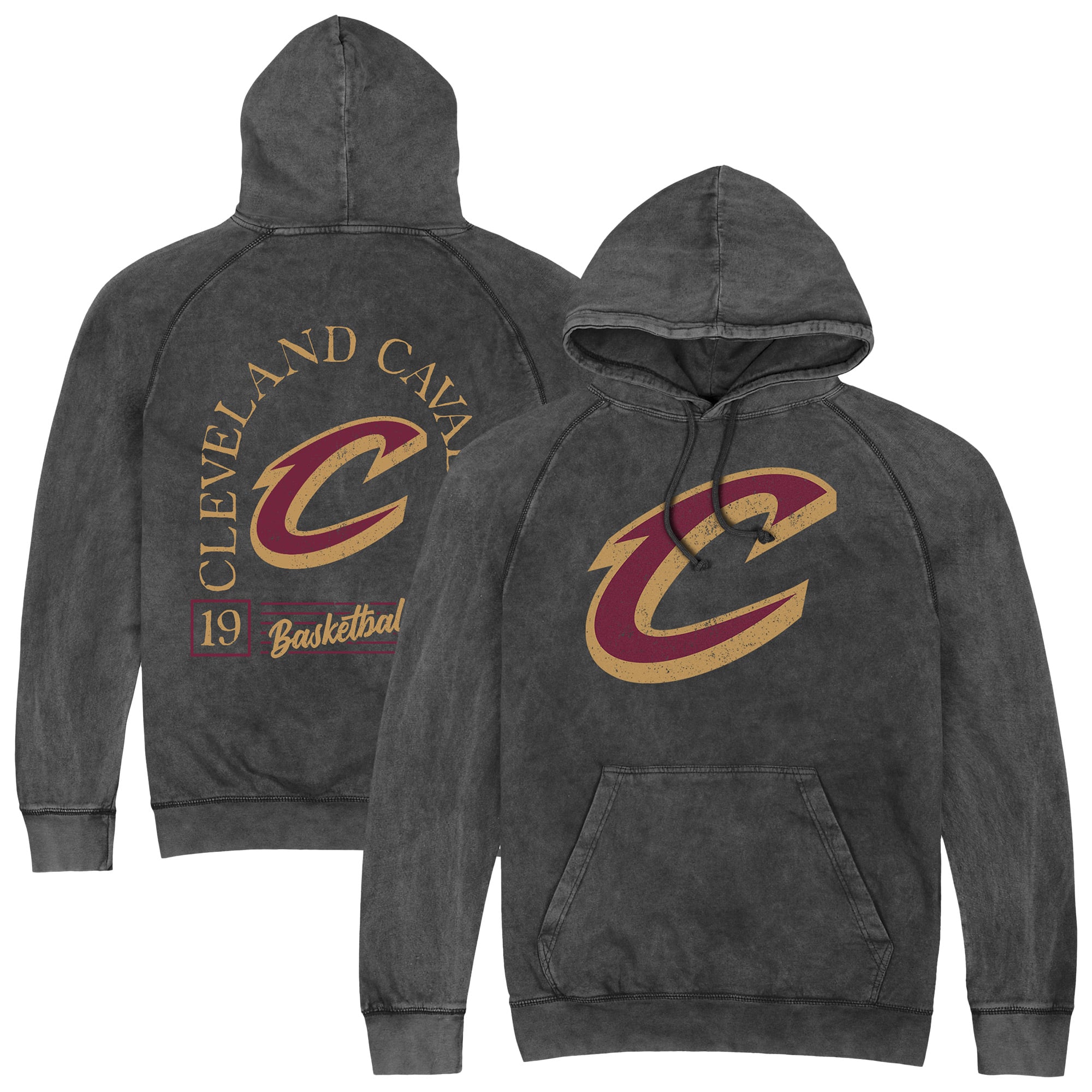 Unisex Stadium Essentials  Black Cleveland Cavaliers Laylow Vintage Hoodie
