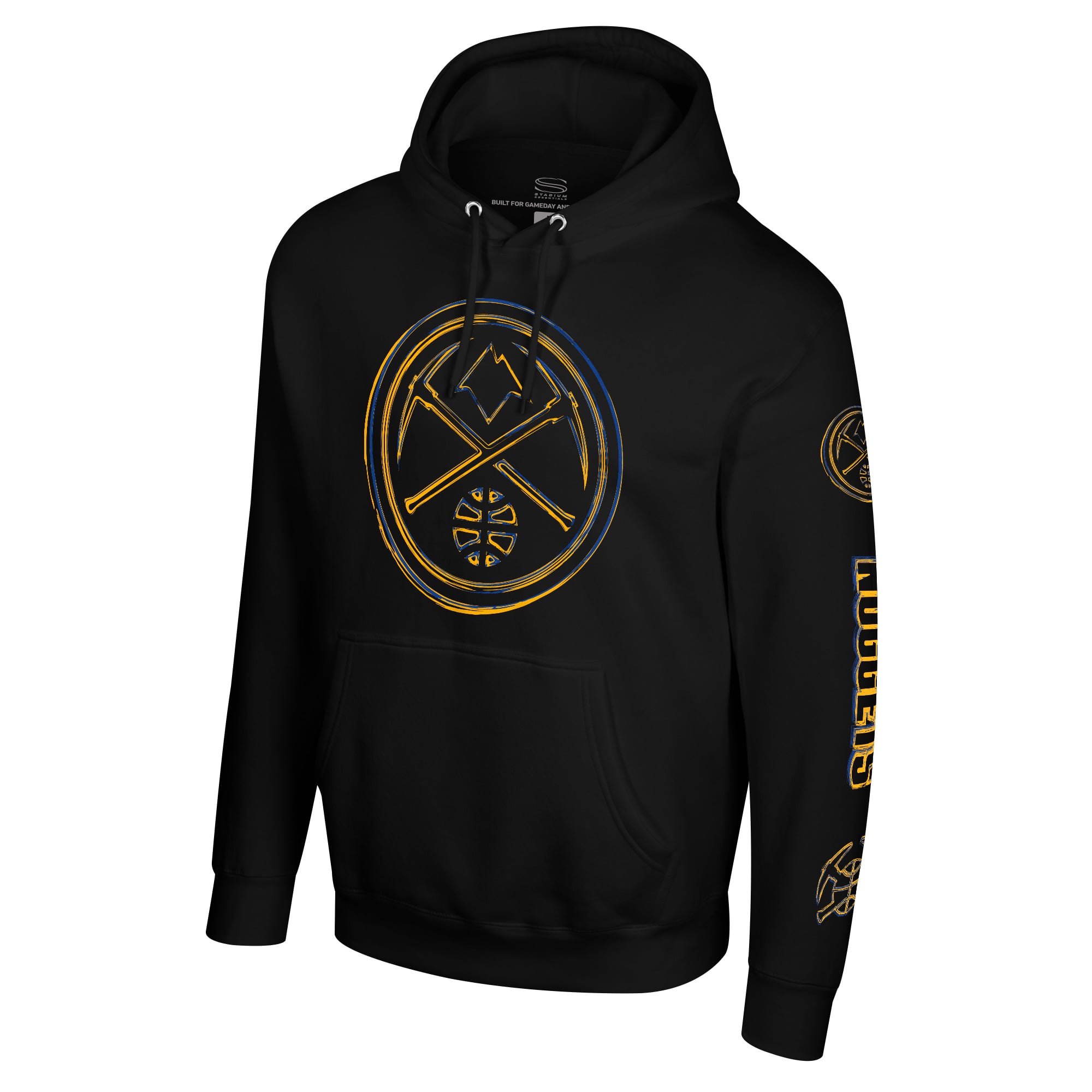 Unisex Stadium Essentials  Black Denver Nuggets Elementized Ride Hoodie