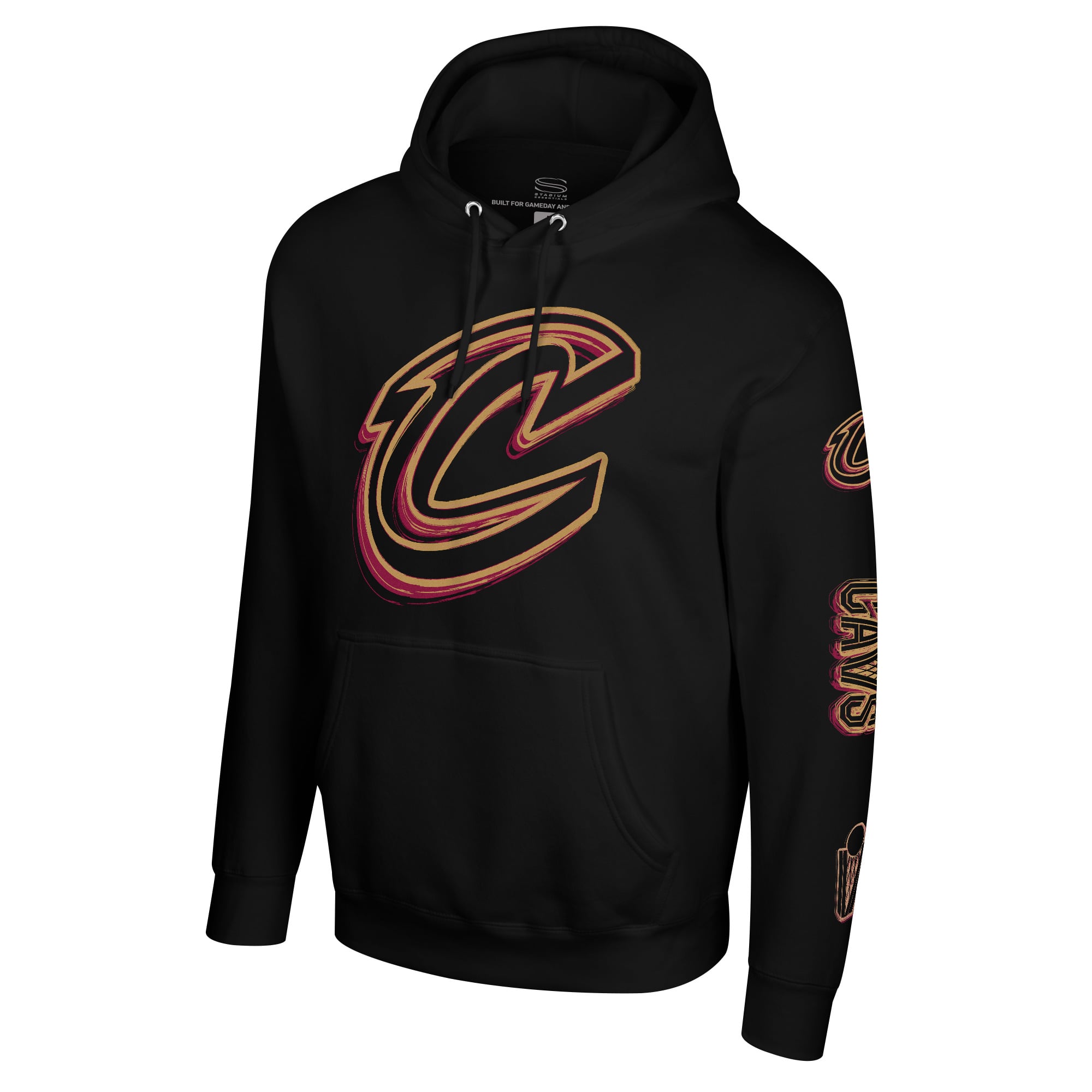 Unisex Stadium Essentials  Black Cleveland Cavaliers Elementized Ride Hoodie