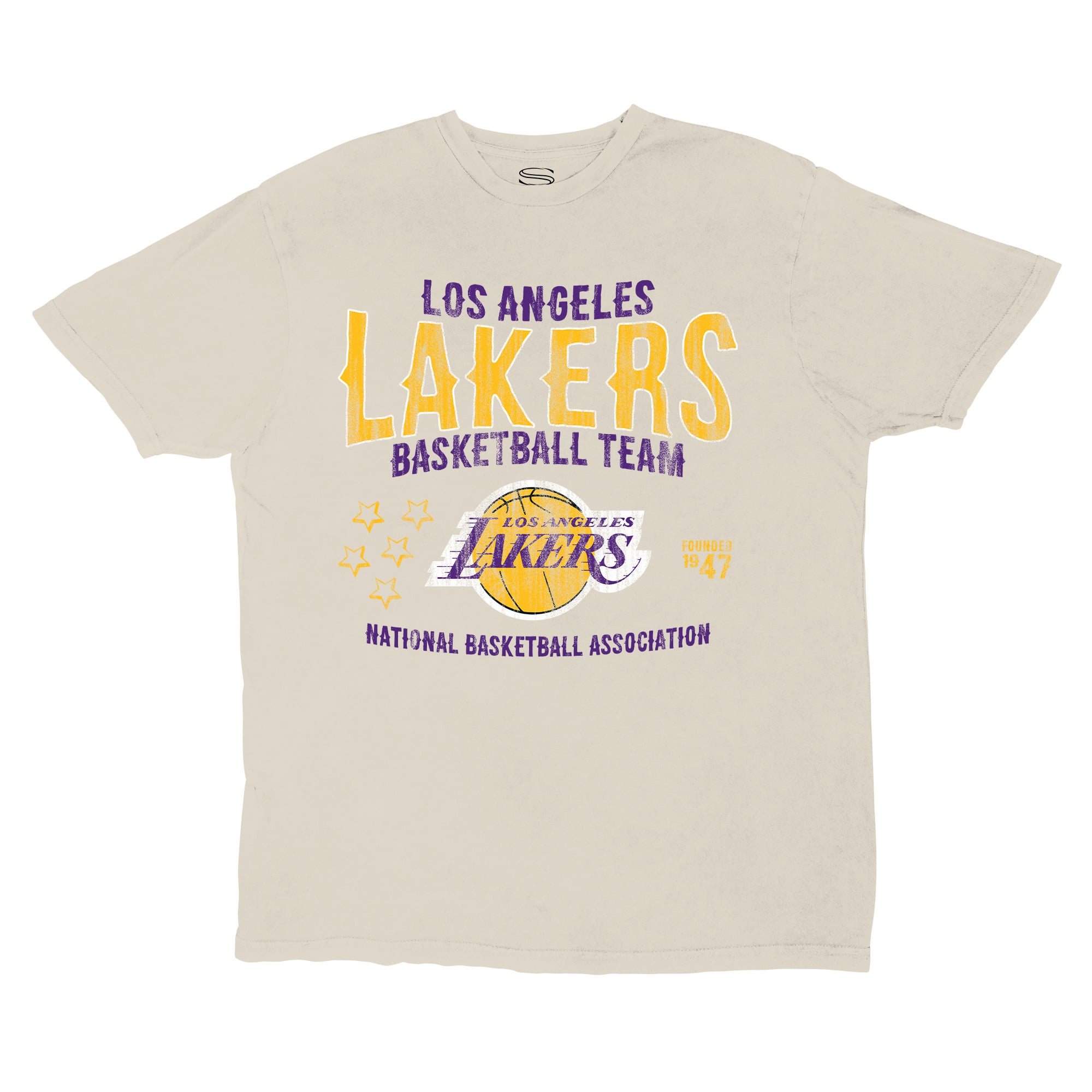 Unisex Stadium Essentials  Khaki Los Angeles Lakers Shapeshifter Vintage T-Shirt