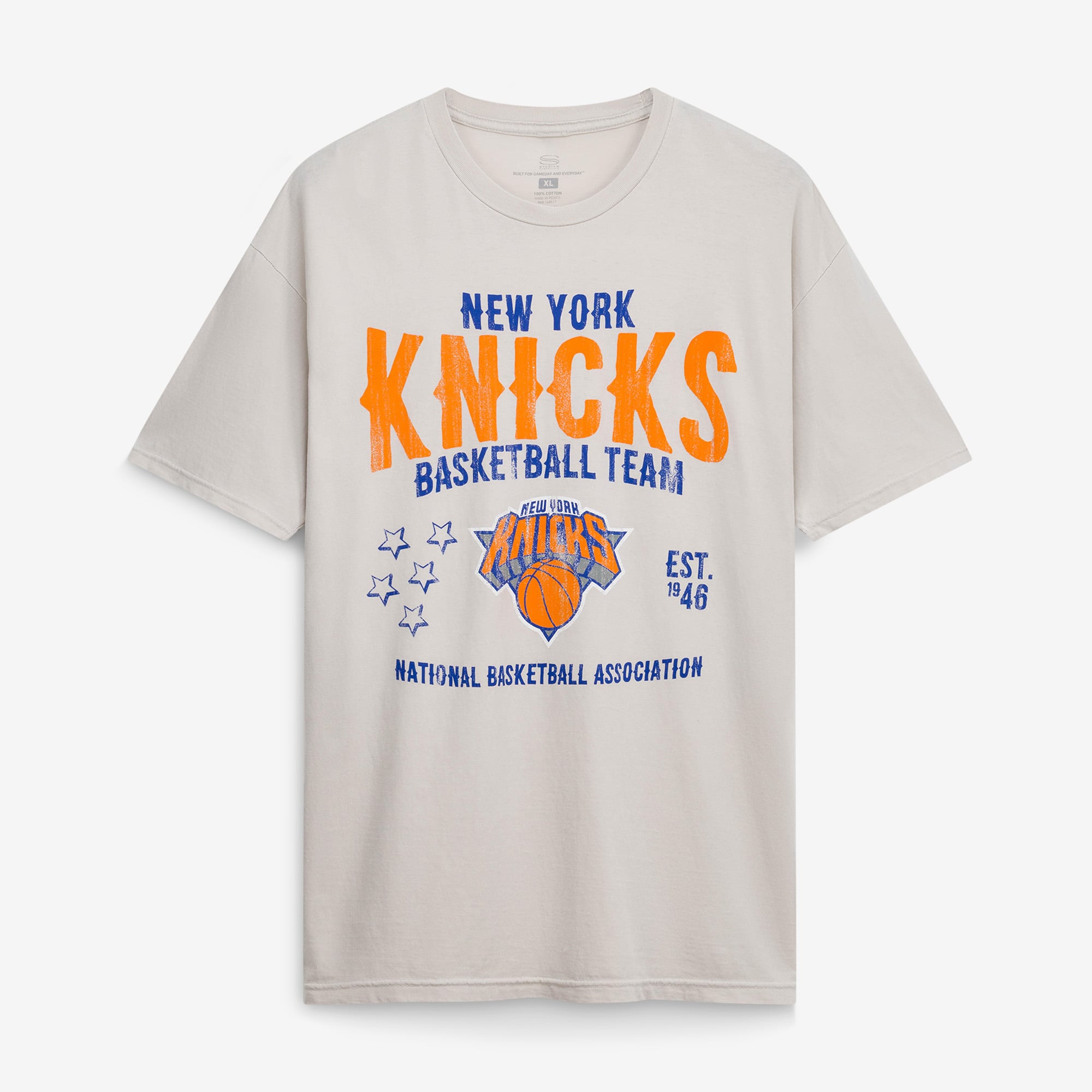 Unisex Stadium Essentials  Khaki New York Knicks Shapeshifter Vintage T-Shirt
