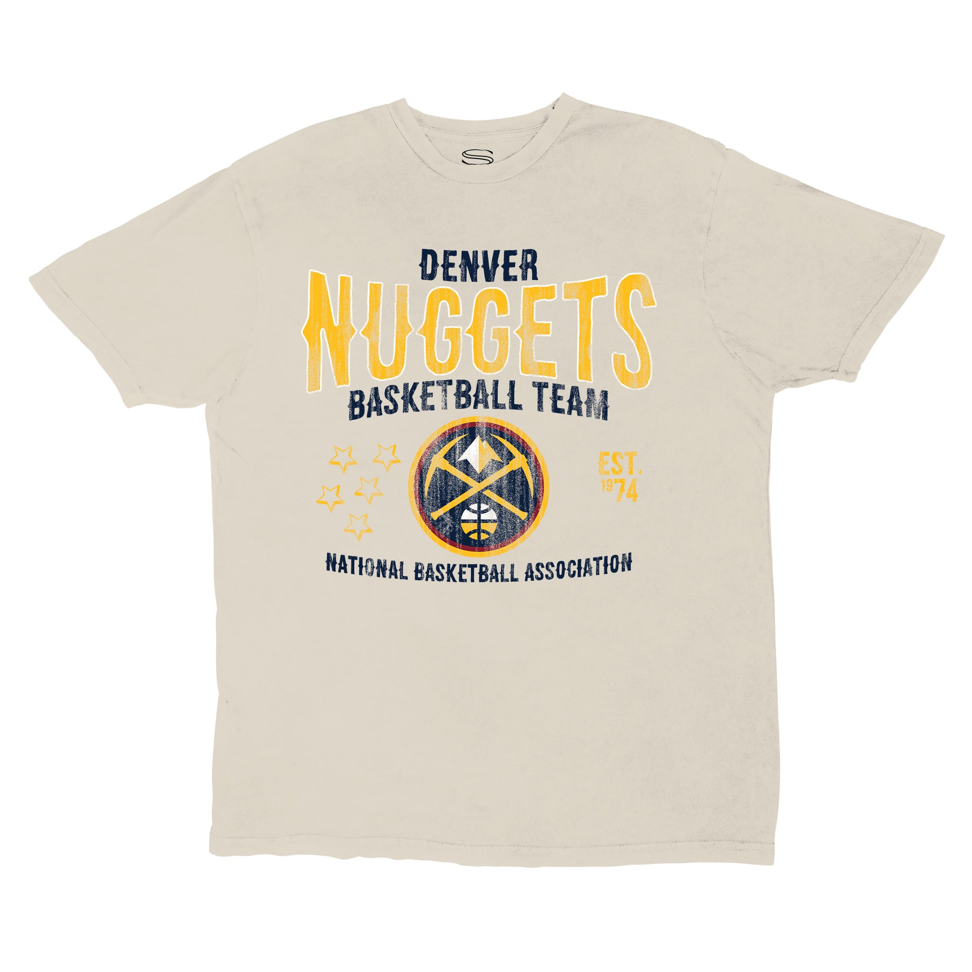 Unisex Stadium Essentials  Khaki Denver Nuggets Shapeshifter Vintage T-Shirt