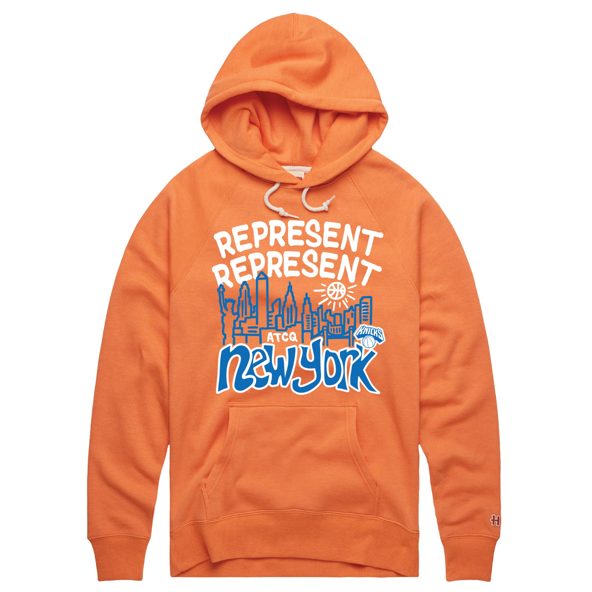 Unisex Homage x A Tribe Called Quest Orange New York Knicks Represent Tri-Blend Hoodie