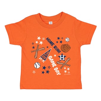 Toddler Soft as a Grape  Orange Houston Astros Home Run T-Shirt