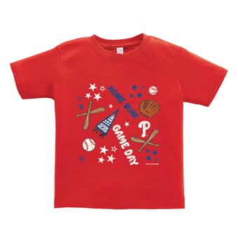 Toddler Soft as a Grape  Red Philadelphia Phillies Home Run T-Shirt