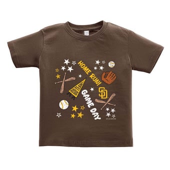 Toddler Soft as a Grape  Brown San Diego Padres Home Run T-Shirt