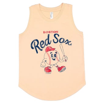 Youth Soft as a Grape  Orange Boston Red Sox Game Day Tank Top