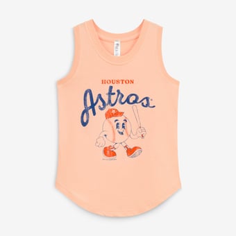 Youth Soft as a Grape  Orange Houston Astros Game Day Tank Top