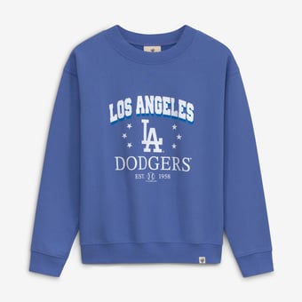 Girls Youth Soft as a Grape  Royal Los Angeles Dodgers Pigment Dyed Sweatshirt