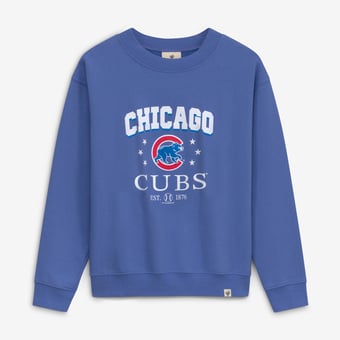 Girls Youth Soft as a Grape  Royal Chicago Cubs Pigment Dyed Sweatshirt