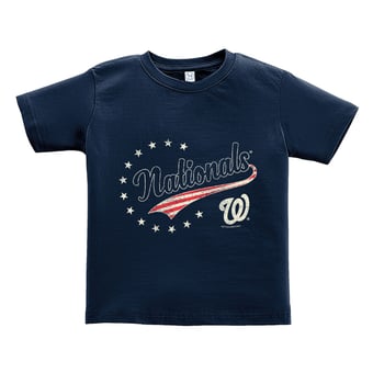 Toddler Soft as a Grape Navy Washington Nationals Americana T-Shirt