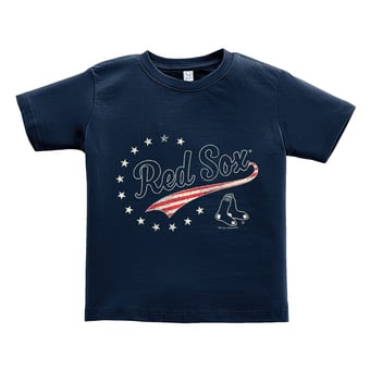 Toddler Soft as a Grape Navy Boston Red Sox Americana T-Shirt