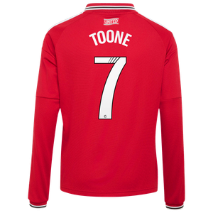 Maillot Domicile Manchester United adidas 2026-27 - Enfant - Manches longues avec flocage Toone 7, vue 4
