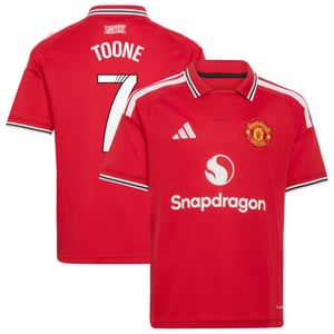 Maillot Domicile Manchester United adidas WSL 2026-27 - Enfant avec flocage Toone 7, vue 2