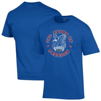 Men's Champion  Royal Florida Gators Americana 250 Years of Freedom Tonal T-Shirt
