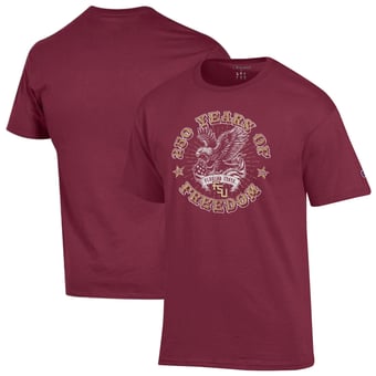 Men's Champion  Garnet Florida State Seminoles Americana 250 Years of Freedom Tonal T-Shirt