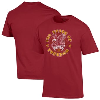 Men's Champion  Cardinal USC Trojans Americana 250 Years of Freedom Tonal T-Shirt