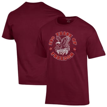 Men's Champion  Maroon Virginia Tech Hokies Americana 250 Years of Freedom Tonal T-Shirt