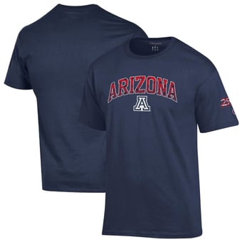 Men's Champion Navy Arizona Wildcats Americana 250th Arch T-Shirt