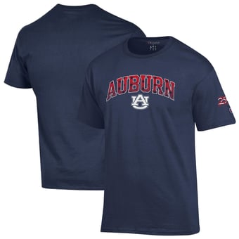 Men's Champion Navy Auburn Tigers Americana 250th Arch T-Shirt