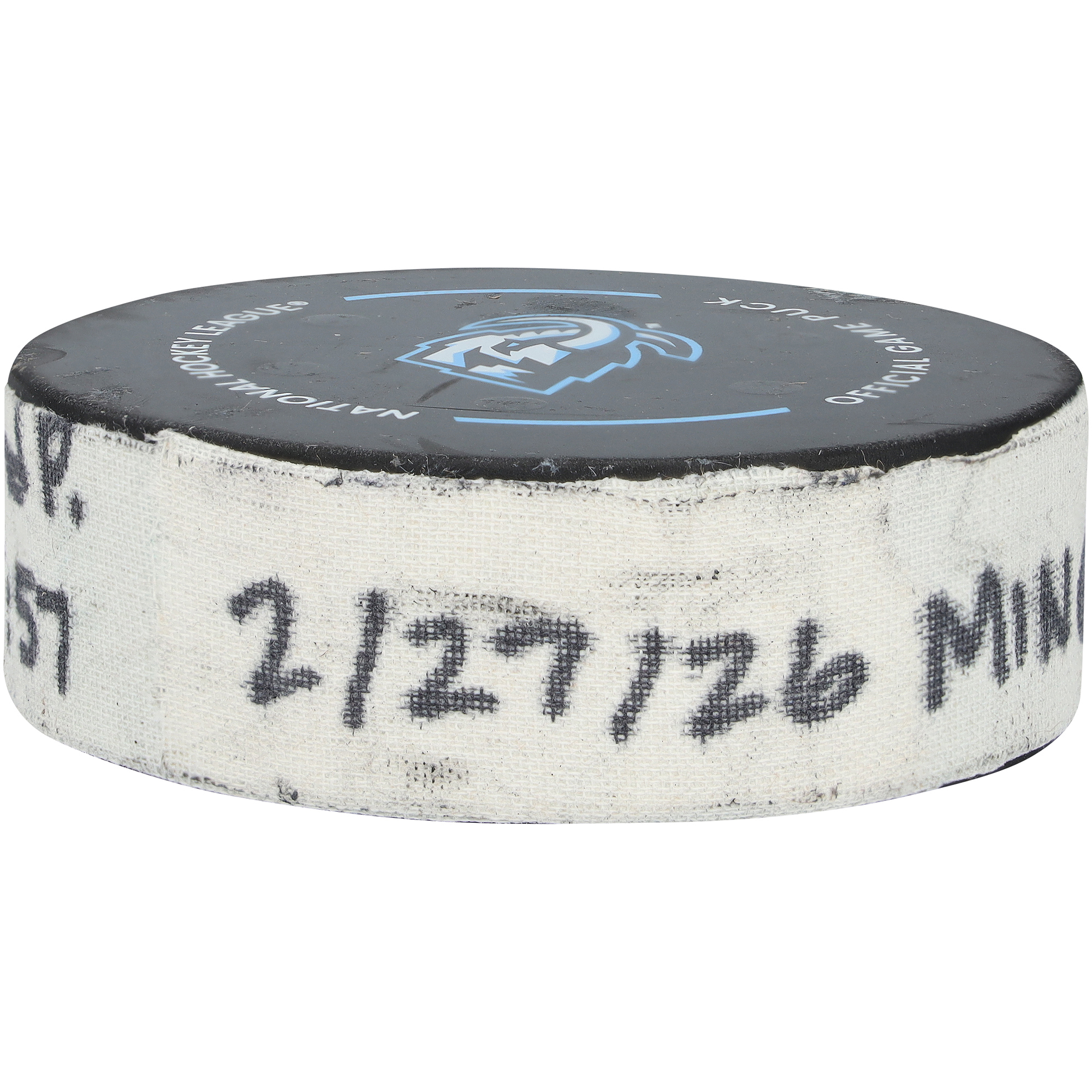 Kirill Kaprizov Minnesota Wild Game-Used Goal Puck from February 27, 2026 vs. Utah Mammoth