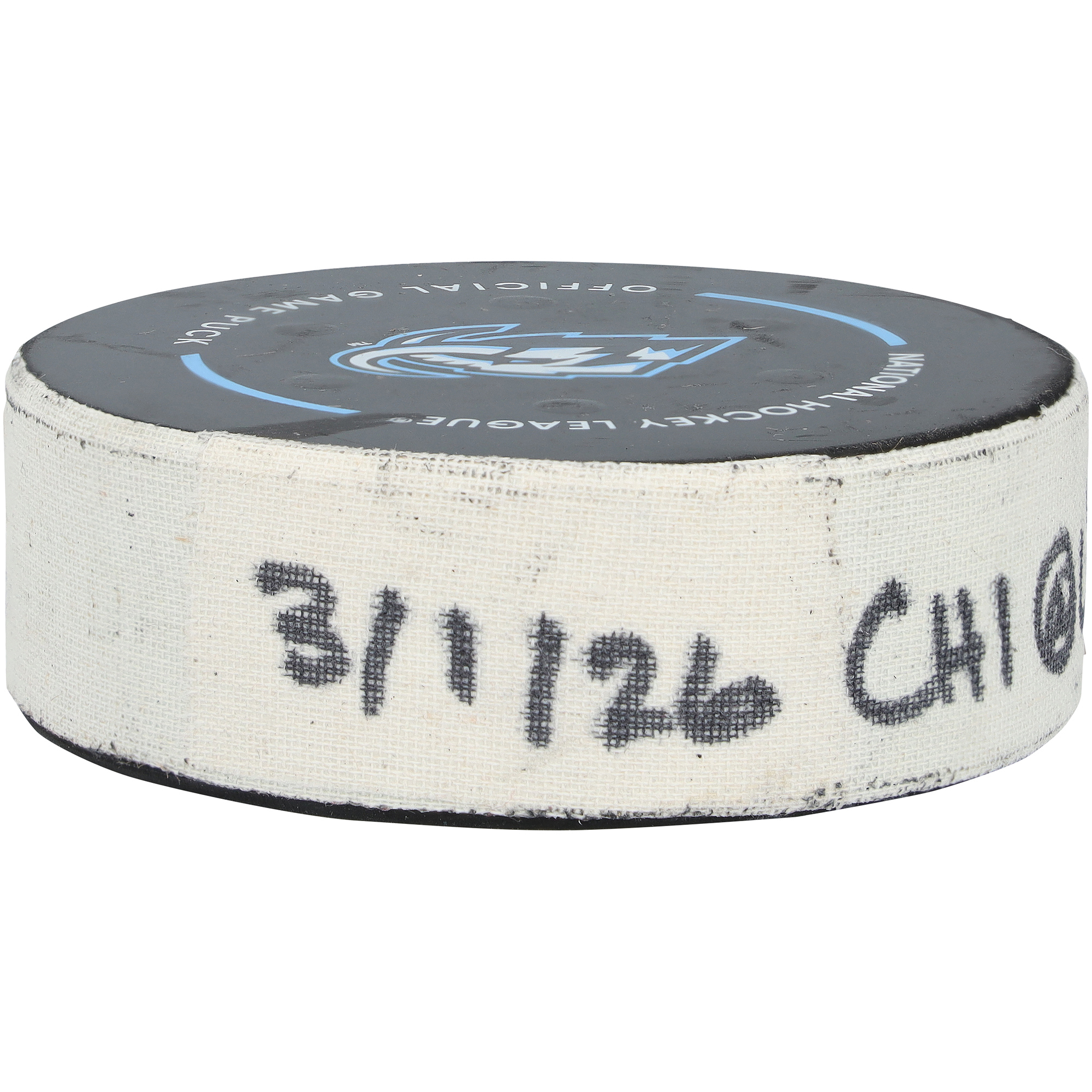 Teuvo Teravainen Chicago Blackhawks Game-Used Goal Puck from March 1, 2026 vs. Utah Mammoth - Second of Two Goals Scored