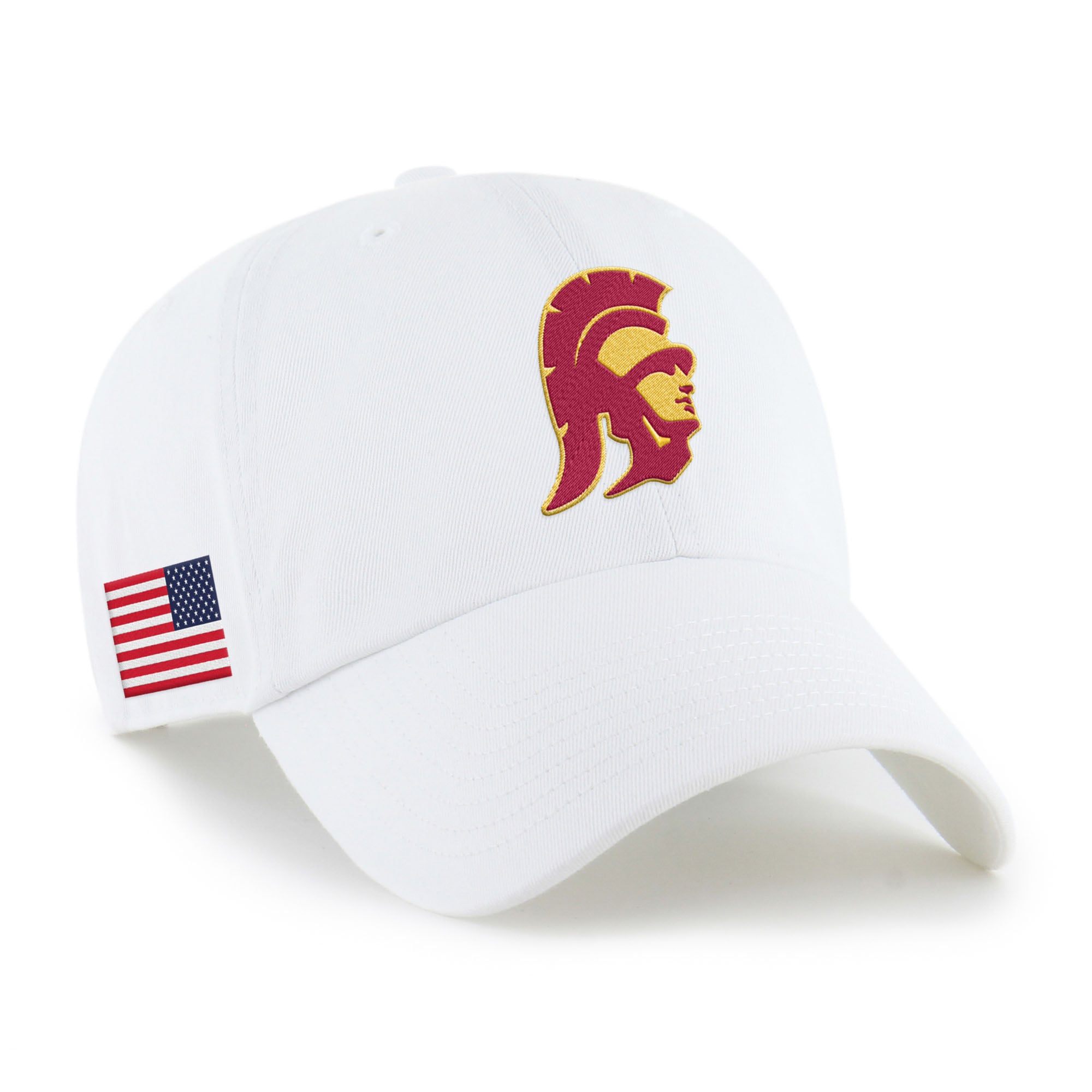 Men's '47 White USC Trojans Americana Heritage Clean Up Adjustable Hat