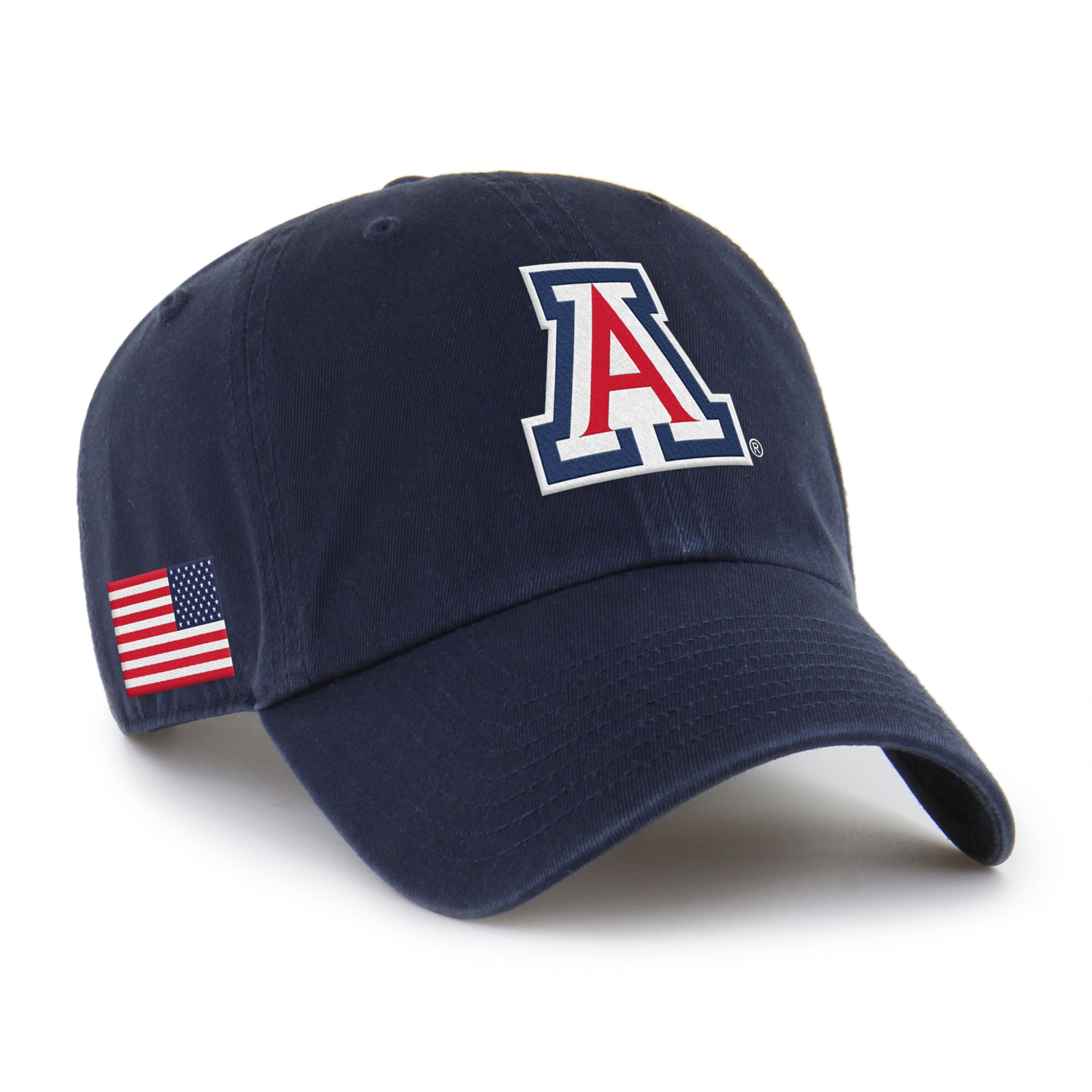 Men's '47 Navy Arizona Wildcats Americana Heritage Clean Up Adjustable Hat