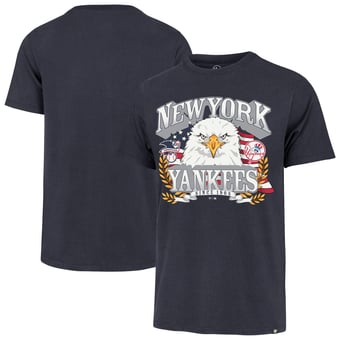 Men's '47  Navy New York Yankees Americana Eagle T-Shirt