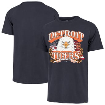 Men's '47  Navy Detroit Tigers Americana Eagle T-Shirt