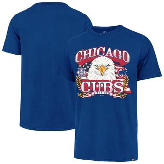 Men's '47  Royal Chicago Cubs Americana Eagle T-Shirt