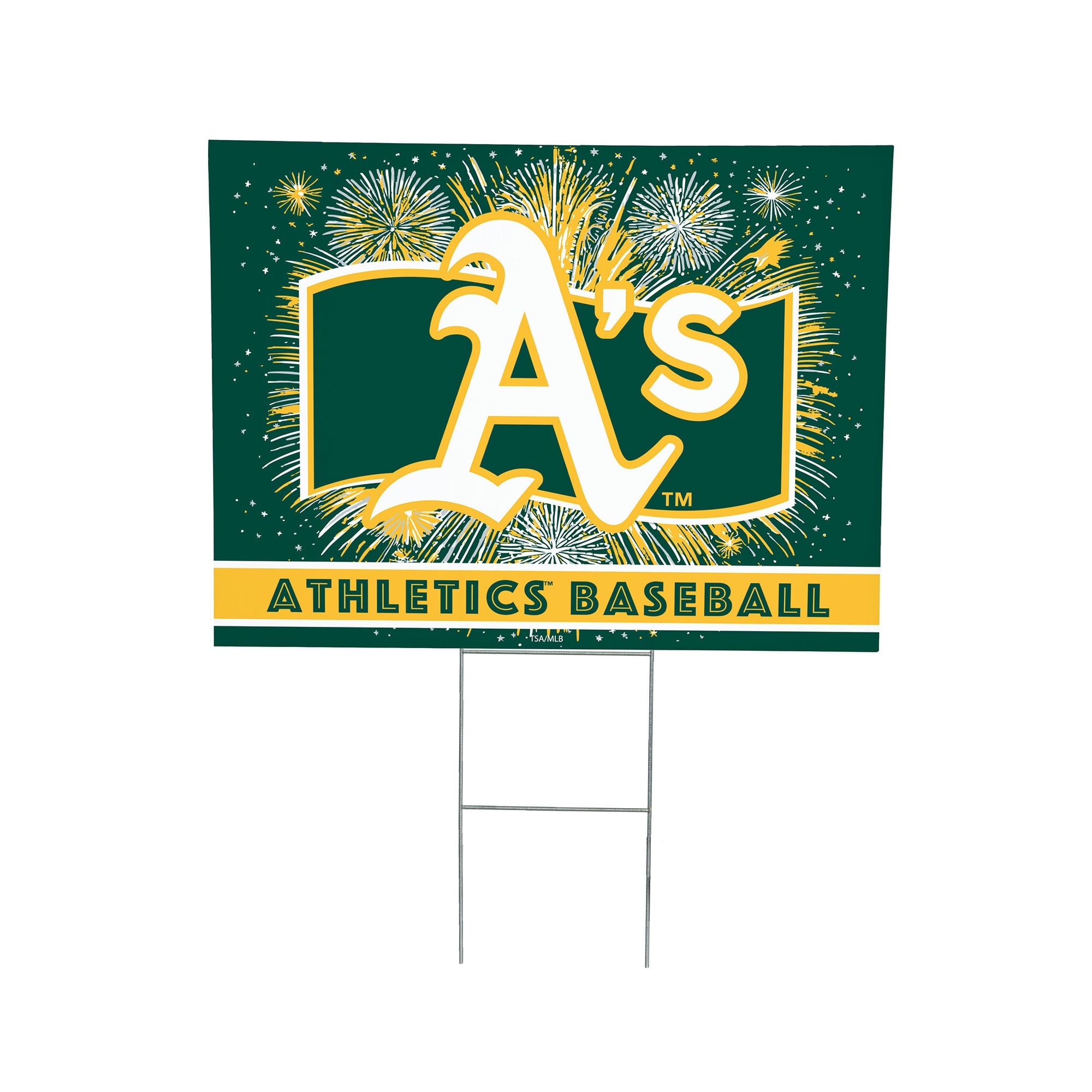 Athletics 24" x 18" Patriotic Fireworks Outdoor Yard Sign