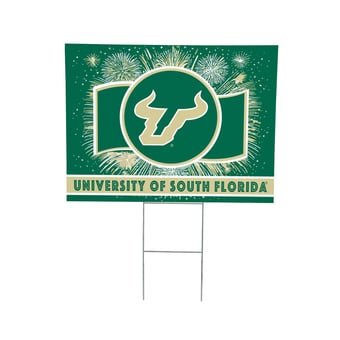 South Florida Bulls 24" x 18" Patriotic Fireworks Outdoor Yard Sign