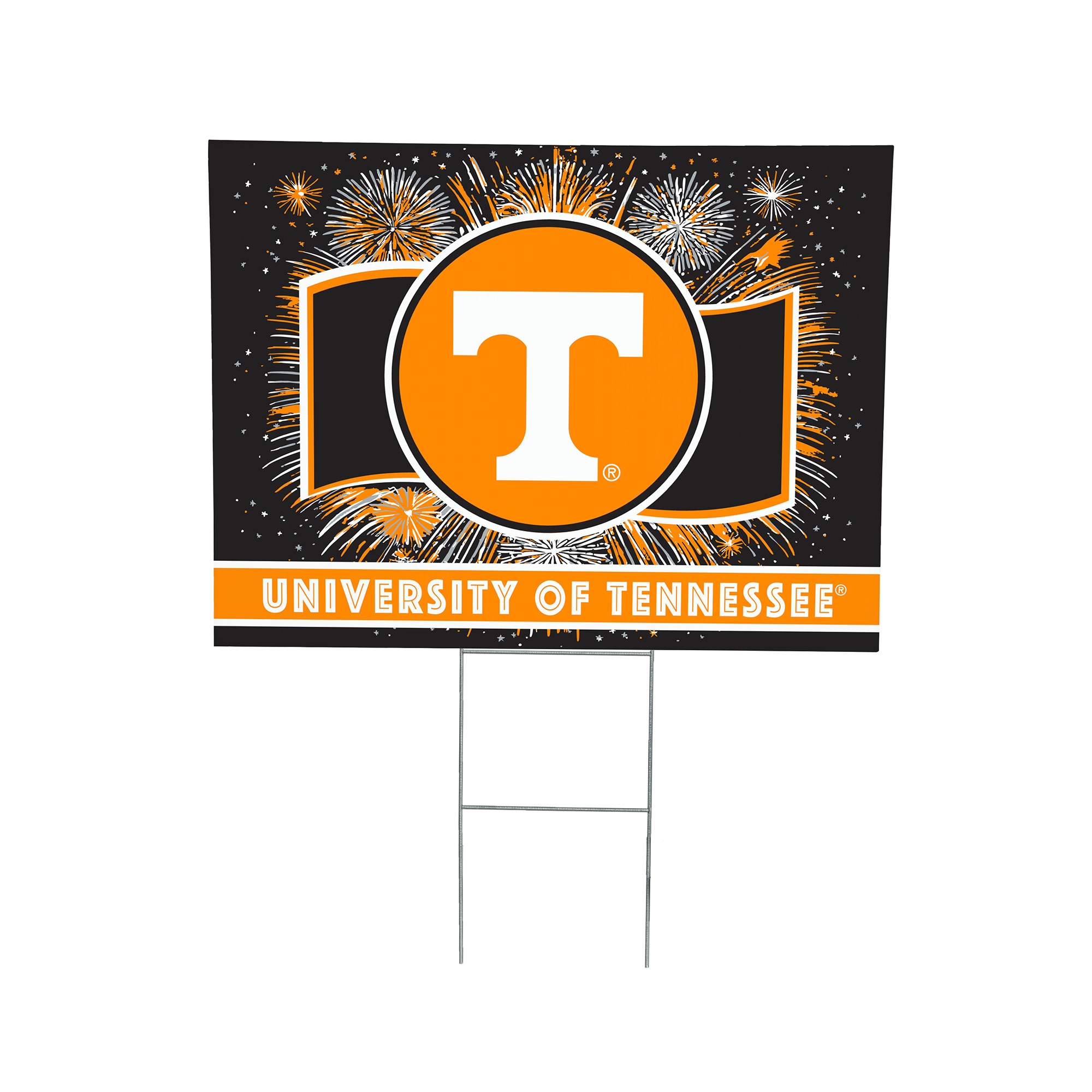 Tennessee Volunteers 24" x 18" Patriotic Fireworks Outdoor Yard Sign