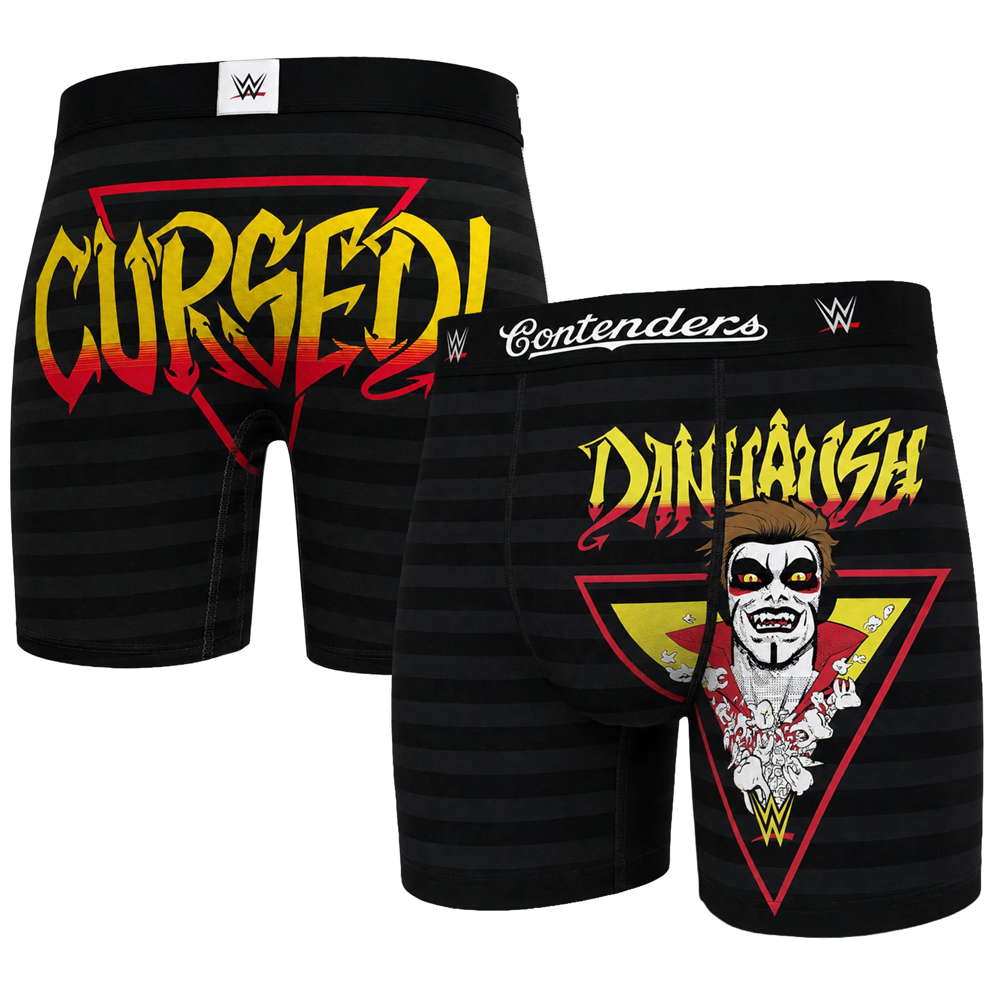 Men's Contenders Clothing Black Danhausen WWE Graphic Boxer Briefs