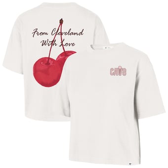 Women's '47  Cream Cleveland Cavaliers Love Letter Reed City T-Shirt
