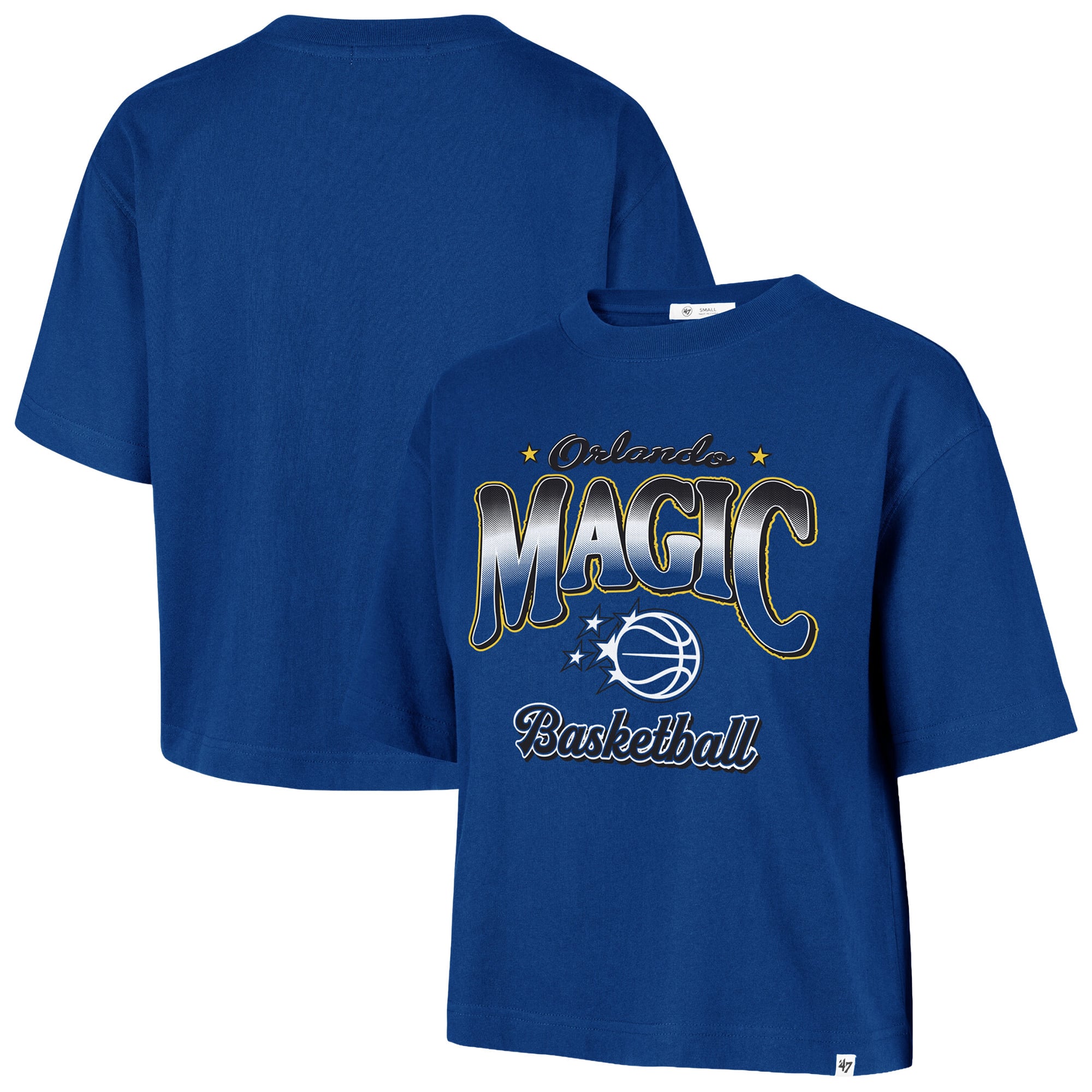 Women's '47  Blue Orlando Magic Vibe Check Reed City T-Shirt